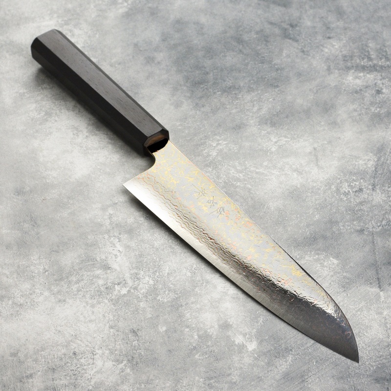 Saji Rainbow Damascus 8.25″ Gyuto