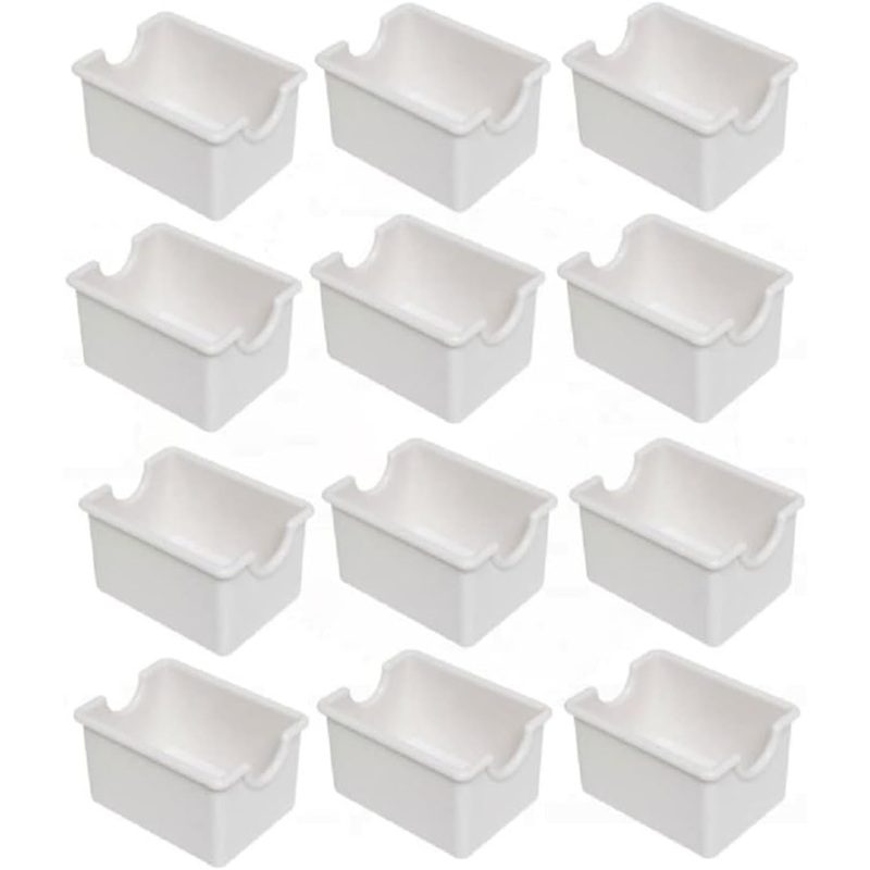 Set of 12 Sugar Packet Holder Plastic – Sugar Caddy Holder for Sweetener Packets Organizer Caddy for Coffee Bar Tea Bag Organizer for Table Restaurant Hotel