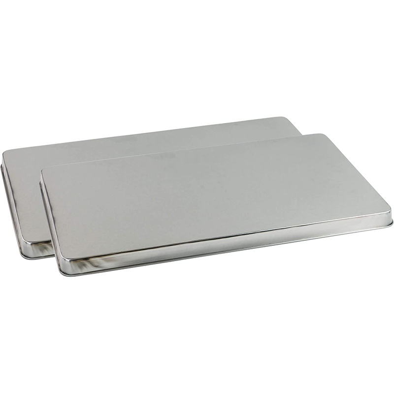Stainless Steel Look Rectangular Burner Covers by Reston Lloyd