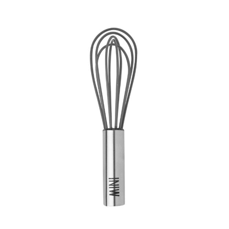Tovolo 6″ Silicone Coated Stainless Steel Mini Whisk – Charcoal