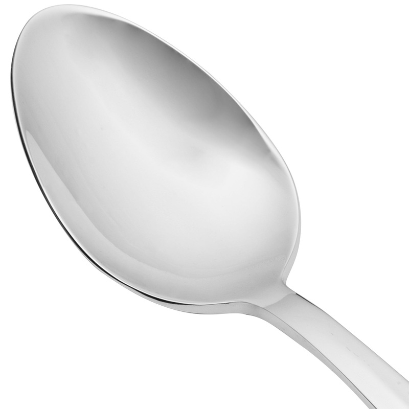 Walco 9403 Lancer 8 3/8″ 18/10 Stainless Steel Extra Heavy Weight Serving Spoon – 12/Pack