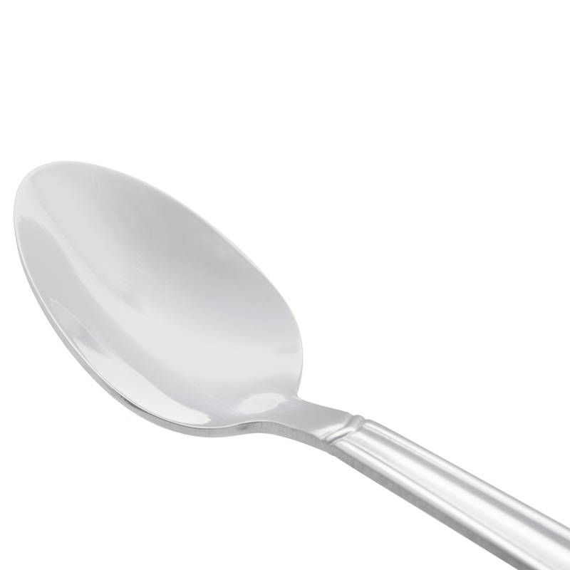 World Tableware 146 021 Vermont 8 3/4″ 18/0 Stainless Steel Heavy Weight Iced Tea Spoon – 12/Pack