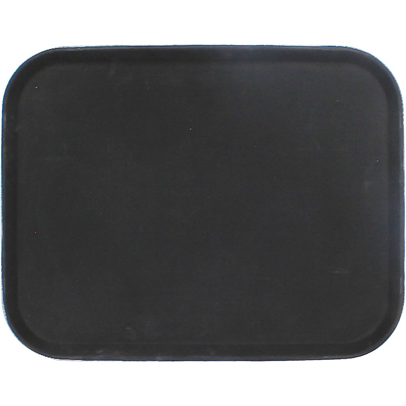 14″ x 18″  Rectangular 2 Service Tray Fiberglass Non Slip Surface Service Trays Restaurant Tray Plastic Food Meals Server Tray for Home Kitchen Restaurant Cafeteria Bar Hotel
