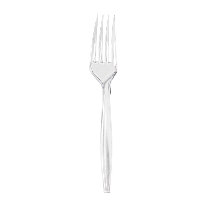 Clear Plastic Disposable Forks
