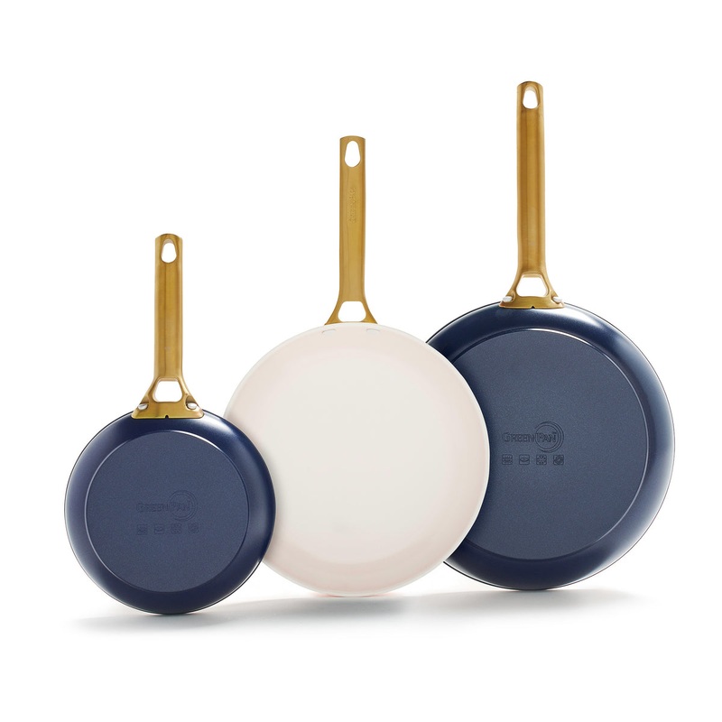 Reserve Ceramic Nonstick 8″, 10″ and 12″ Frypan Set | Twilight