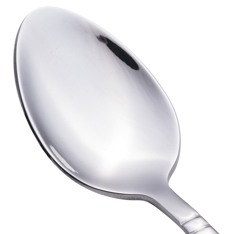 Walco 8001 Art Deco 5 7/8″ 18/10 Stainless Steel Extra Heavy Weight Teaspoon – 12/Pack