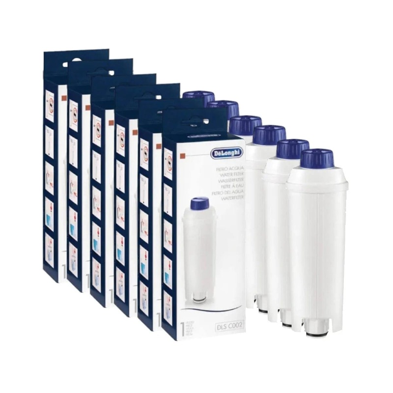DeLonghi Water Filter for ECAM Type Espresso Machines (DLSC002) – Pack of 6