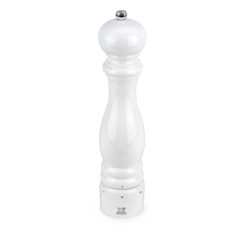Peugeot Paris u’Select 12 Inch White Lacquer Salt Mill