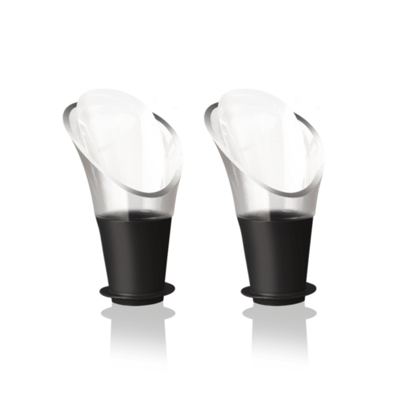 Vacu Vin Wine Server Crystal Set of 2