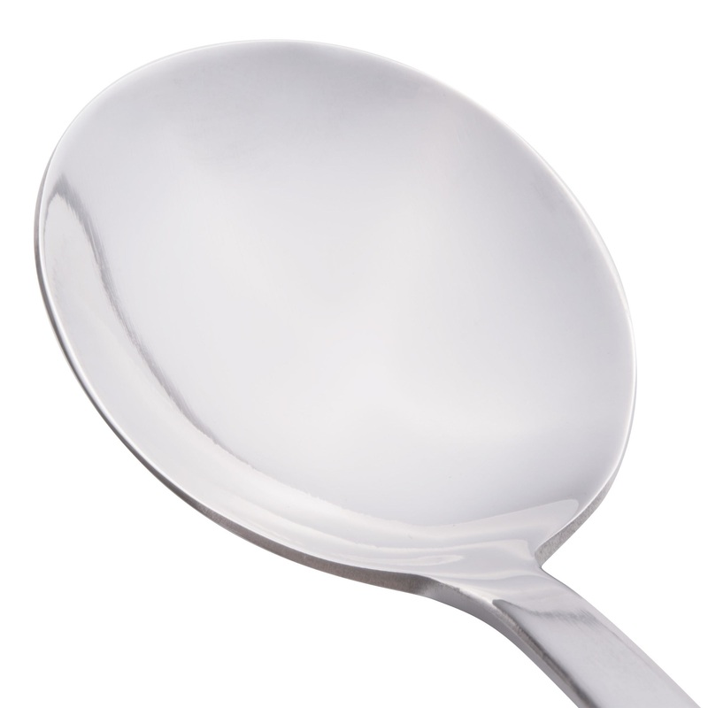 World Tableware 962 016 Oceanside 6″ 18/0 Stainless Steel Heavy Weight Bouillon Spoon – 12/Pack