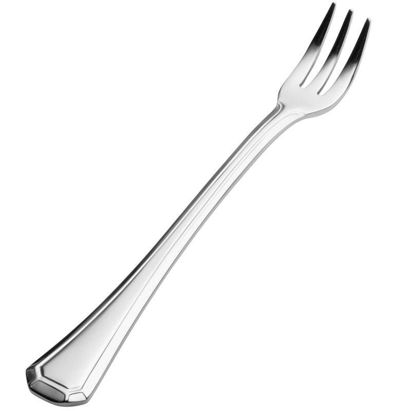 Bon Chef S508 Prism 5 11/16″ 18/10 Stainless Steel Extra Heavy Cocktail Fork – 12/Pack