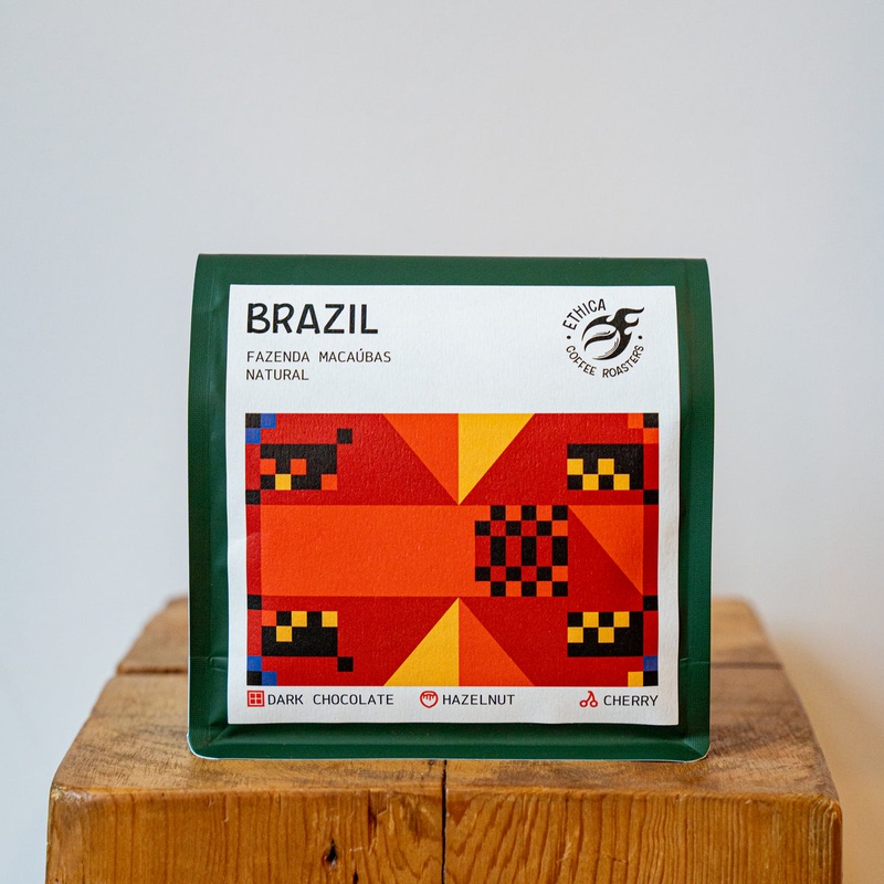 Ethica Coffee Roasters Brazil Fazenda Macaubas Natural Whole Coffee Beans (1kg / 2.2lb)