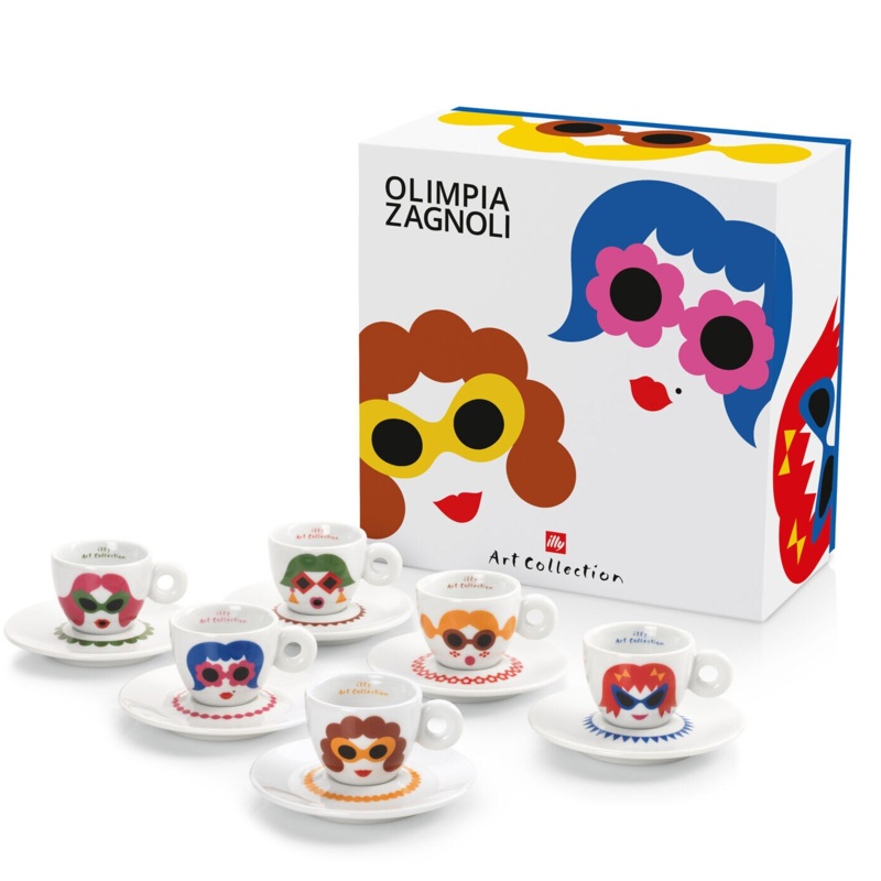 illy Art Collection Olimpia Zagnoli Espresso Cups – Set of 6