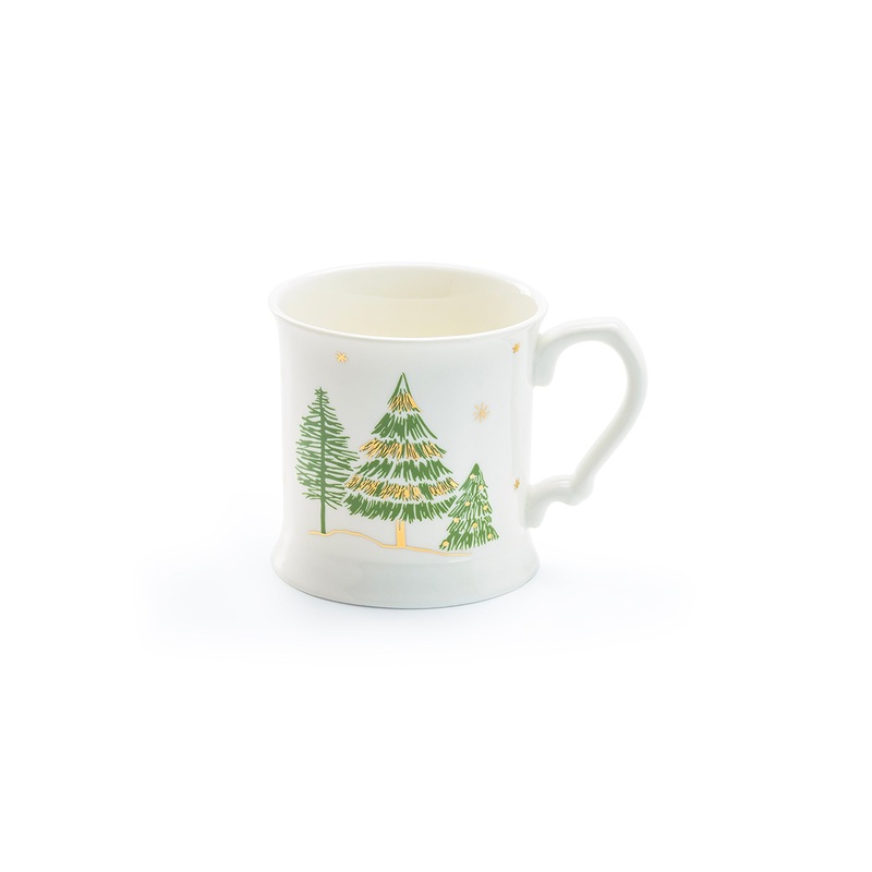 Christmas Pine Trees Fine Porcelain Mug