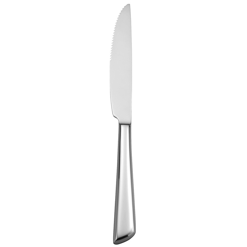 Oneida T922KSSF Libra 9 1/2″ 18/10 Stainless Steel Extra Heavy Weight Steak Knife – 12/Pack