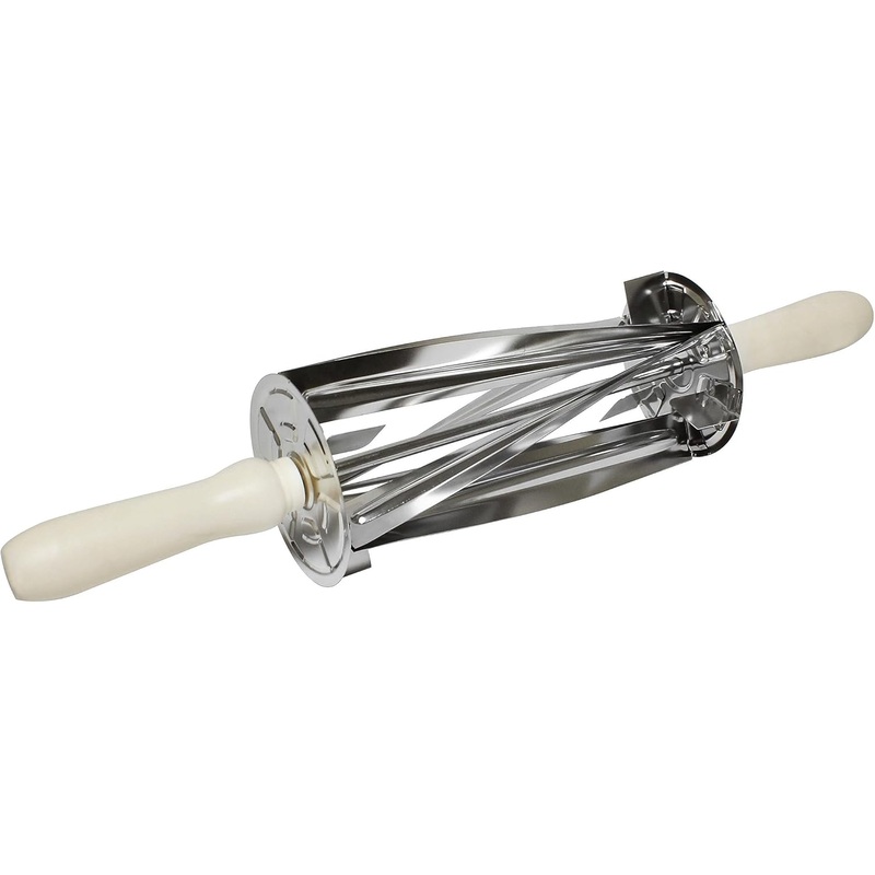 Stainless Steel Croissant Dough Cutter with Plastic Handle 8-1/4″ x 3-3/4″ x 3-3/4″ – Pastry Cutter Dough Cutter Perfect Shaped Pastry Dough for Croissants Dishwasher Safe