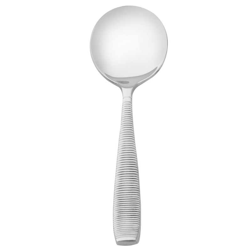 Walco MAS12 Mastaba 5 7/8″ 18/10 Stainless Steel Extra Heavy Weight Bouillon Spoon – 12/Pack