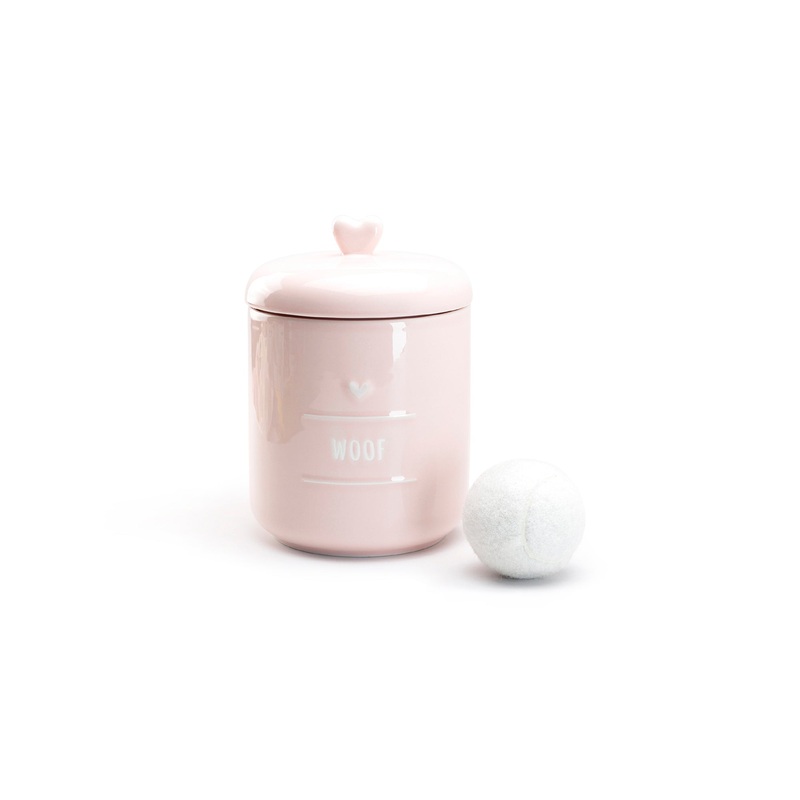 Woof Pink Treat Jar
