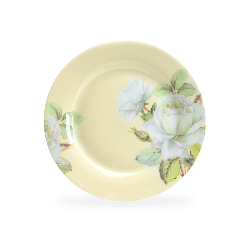 7.5″ Iceberg Rose Bone China Dessert Plate