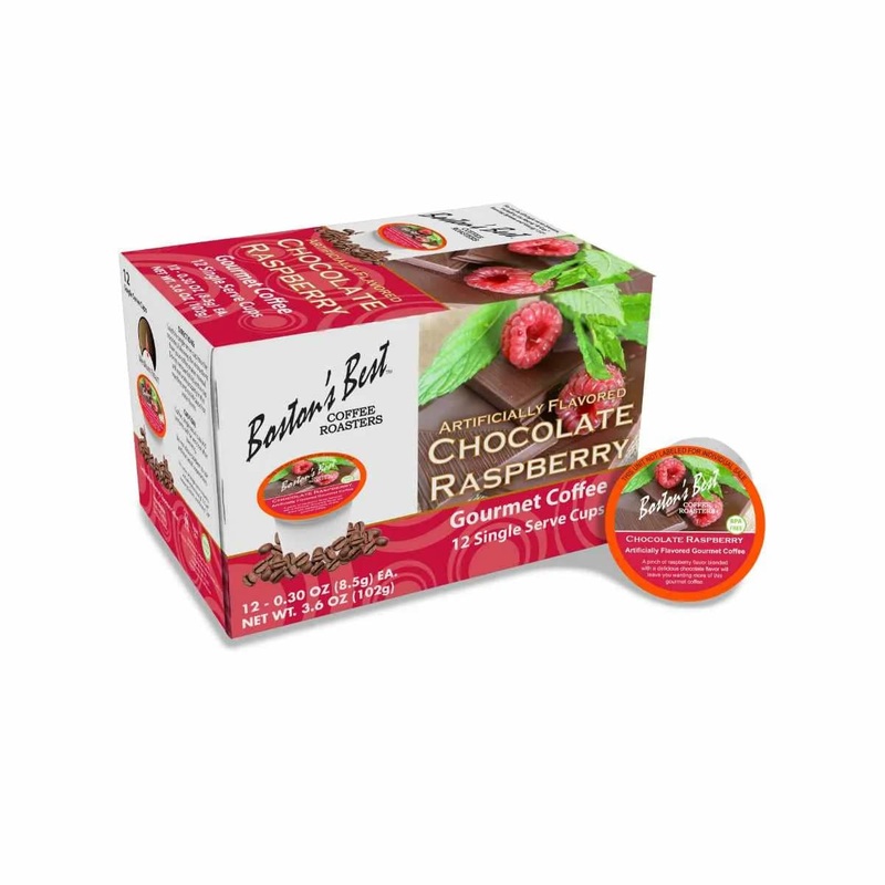 Boston’s Best Chocolate Raspberry Single-Serve Coffee Pods (Box of 12)