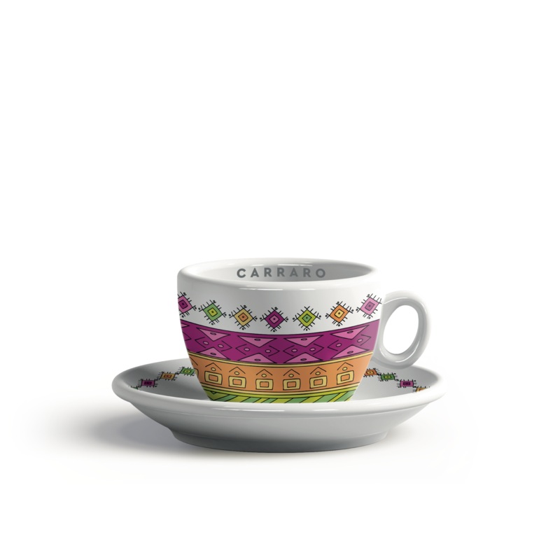 Carraro Caffe del Villaggio Cup and Saucer – Cappuccino