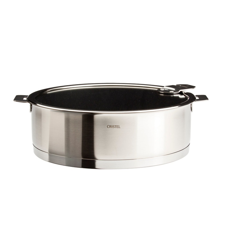 Cristel Strate Removable Handle – 4.5 Qt. Non-Stick Saute Pan w/Lid
