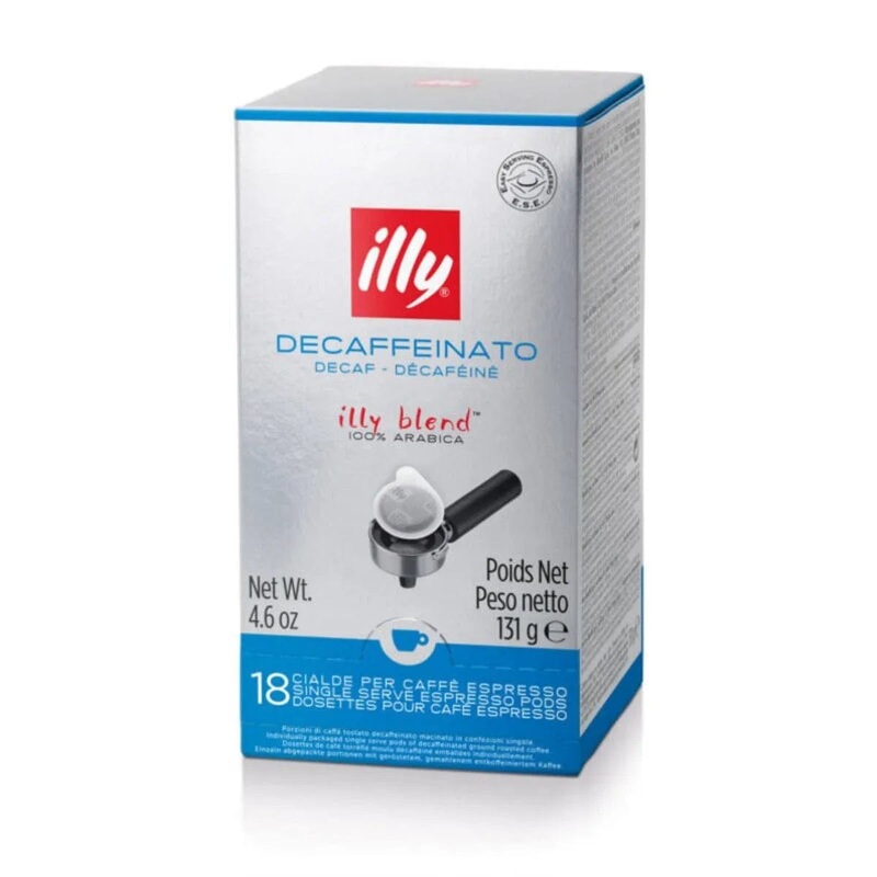 Illy E.S.E. Pods Decaffeinated (Box of 18)