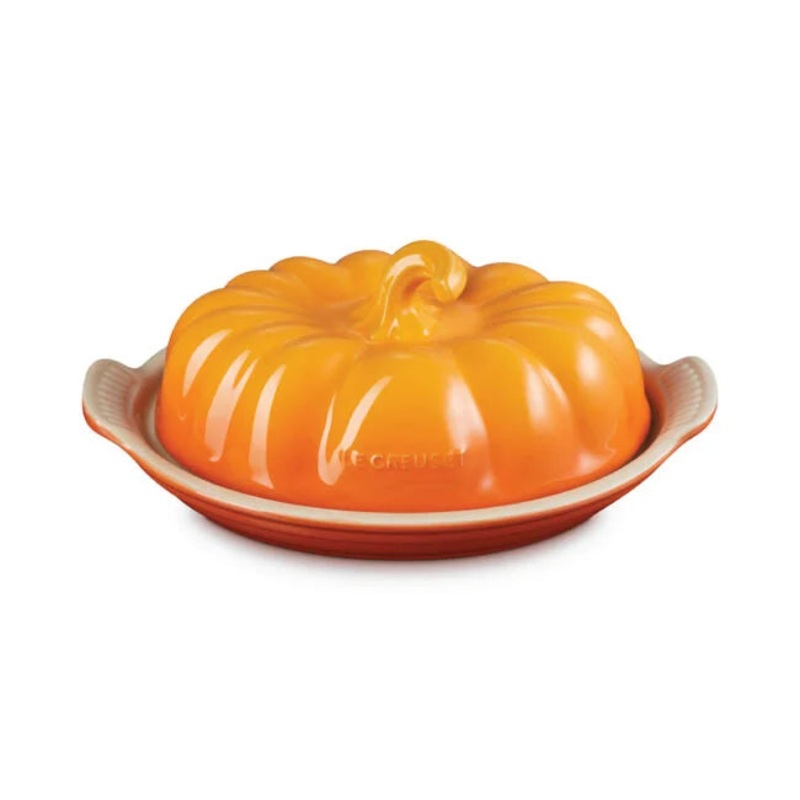 Le Creuset Pumpkin Butter Dish – Persimmon