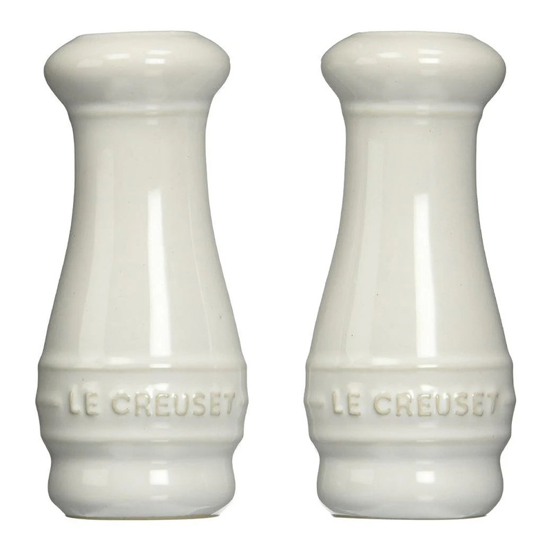 Le Creuset Salt & Pepper Shakers 2-Piece Set White