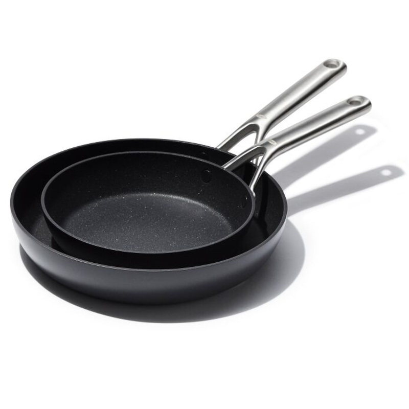 OXO Ceramic Professional Non-Stick 2-Piece Frypan Set, 8-Inch and 10-Inch