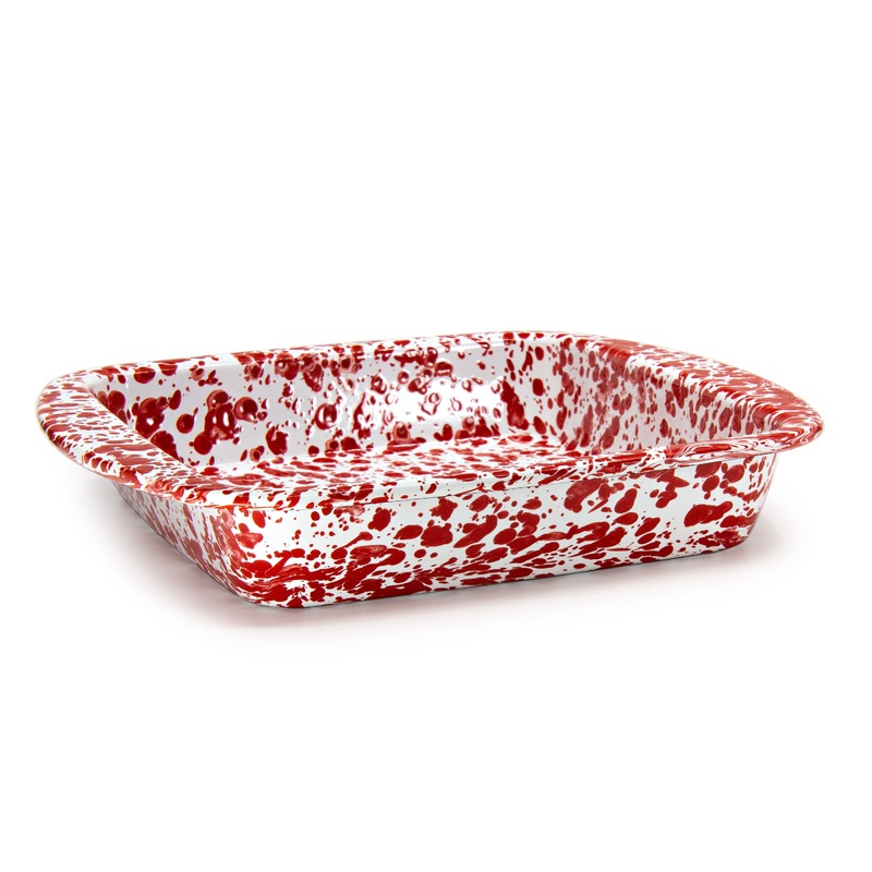 Red Swirl Brownie Pan