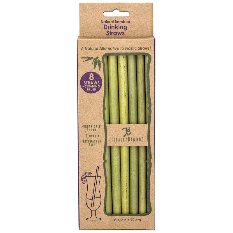 Totally Bamboo Reusable Straws with Brush