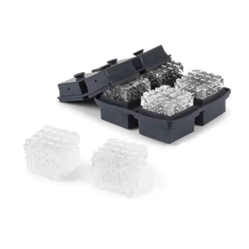 W & P Peak Crystal Cube Ice Mold – Charcoal
