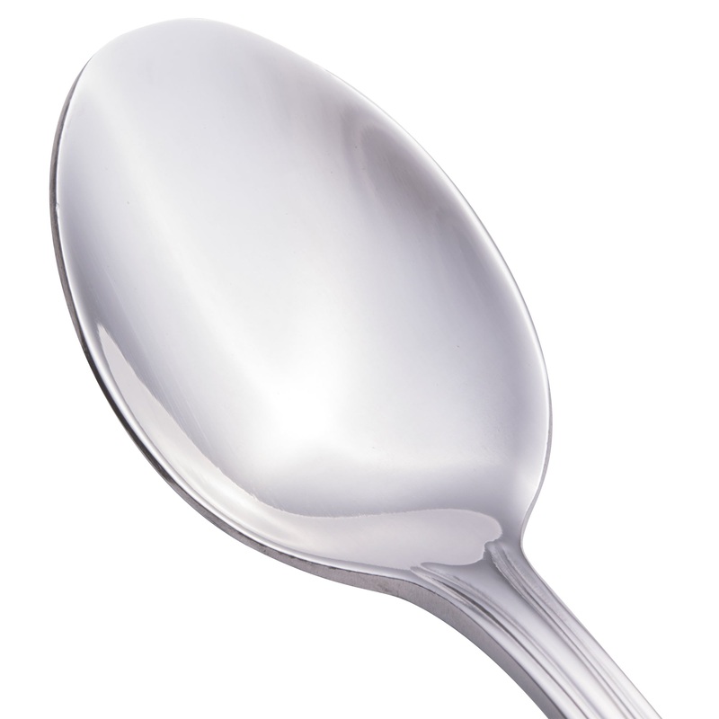 Walco 3501 Lisbon 6 1/8″ 18/0 Stainless Steel Heavy Weight Teaspoon – 12/Pack