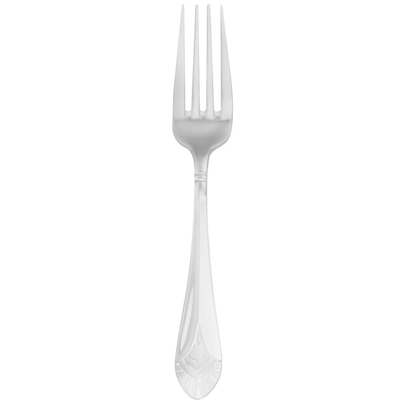 Walco 9805 Chalet 7 5/8″ 18/10 Stainless Steel Extra Heavy Weight Dinner Fork – 12/Pack
