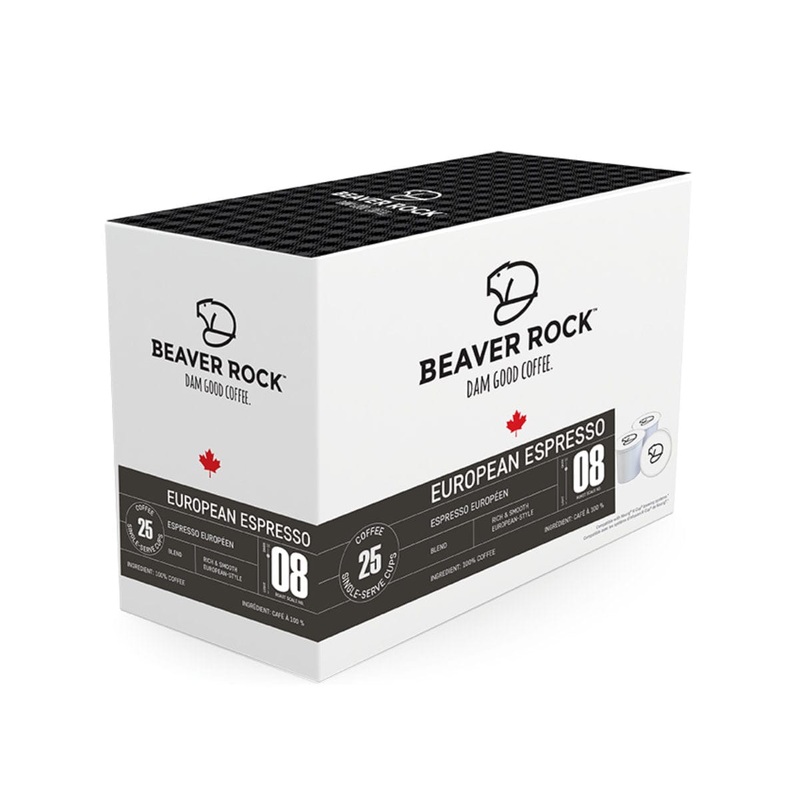 Beaver Rock European Espresso Single-Serve Coffee Pods (Case of 100)