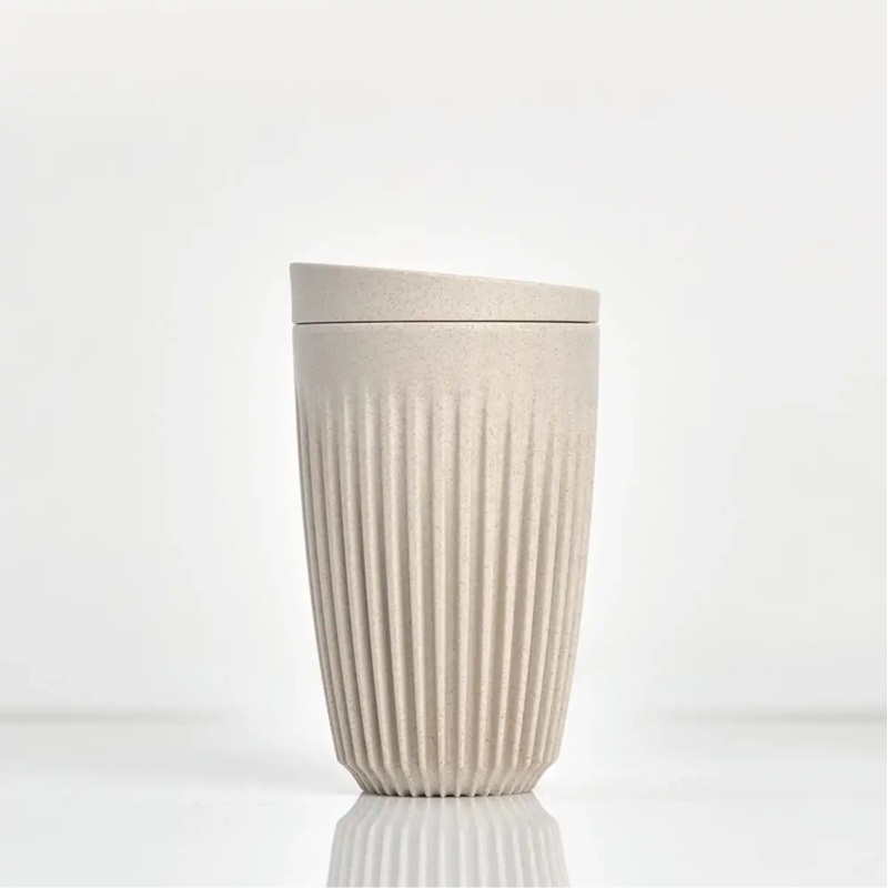 HUSKEE Cup 12 oz/355ml Reusable Coffee Cups (Natural)