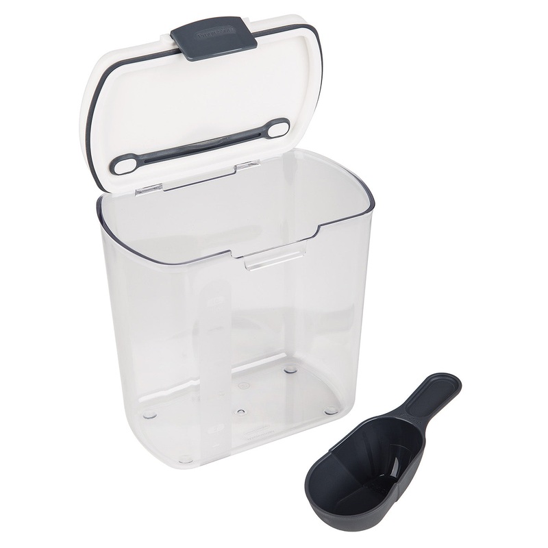 Progressive Prepworks Plastic 2.5-Quart Grain ProKeeper Storage Container, Clear