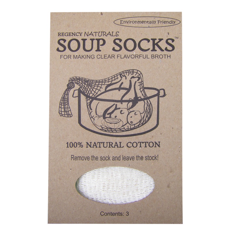 Regency Natural Soup Socks for Making Soup Stock, Set of 3