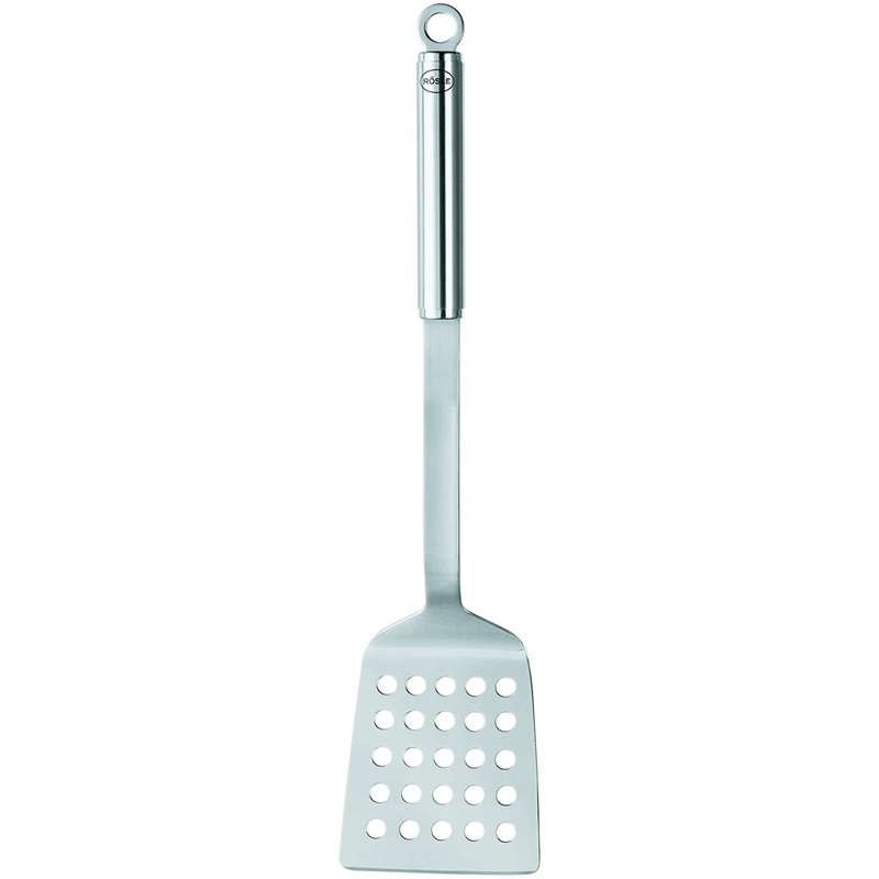 Rosle Stainless Steel Perforated Barbecue Spatula, 18 Inch