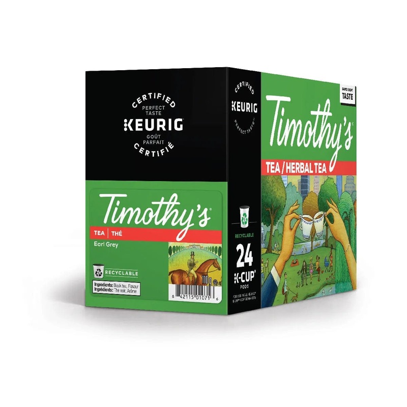 Timothy’s Earl Grey Tea K-Cup Recyclable Pods (Case of 96)