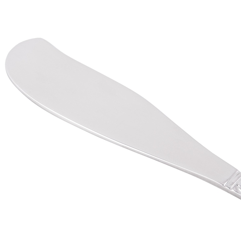 World Tableware 117 053 Lady Astor II 6 3/8″ 18/8 Stainless Steel Extra Heavy Weight Butter Spreader – 12/Pack