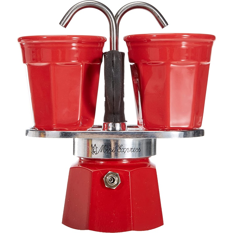 Bialetti Set Mini Express 2 Cups plus 2 Bicchierini – Red