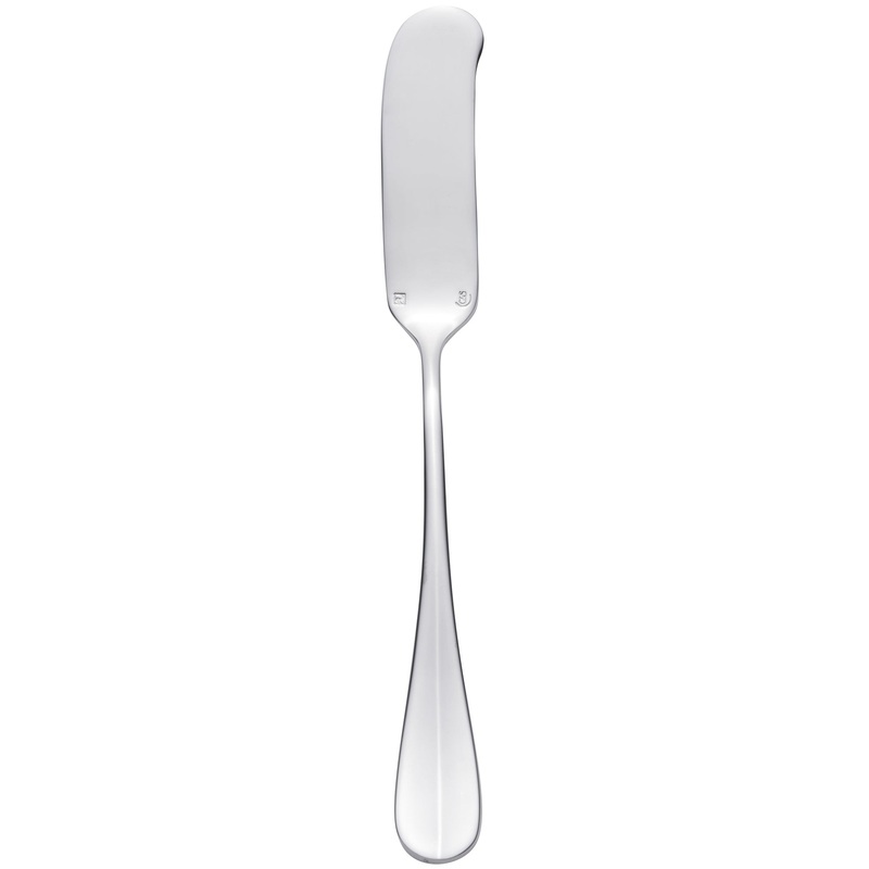 Chef & Sommelier T4927 Renzo 6 1/2″ 18/10 Stainless Steel Extra Heavy Weight Butter Spreader by Arc Cardinal – 12/Pack