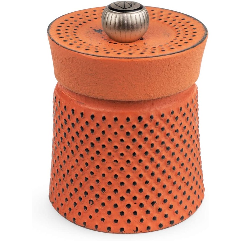 Peugeot BALI FONTE Orange Cast Iron Pepper Mill – 8cm/3″