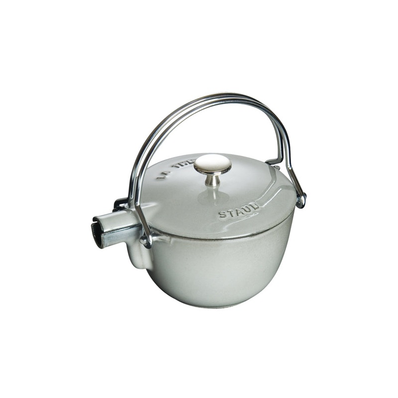 Staub Round Teapot/Kettle – 1 Qt. – Graphite Grey