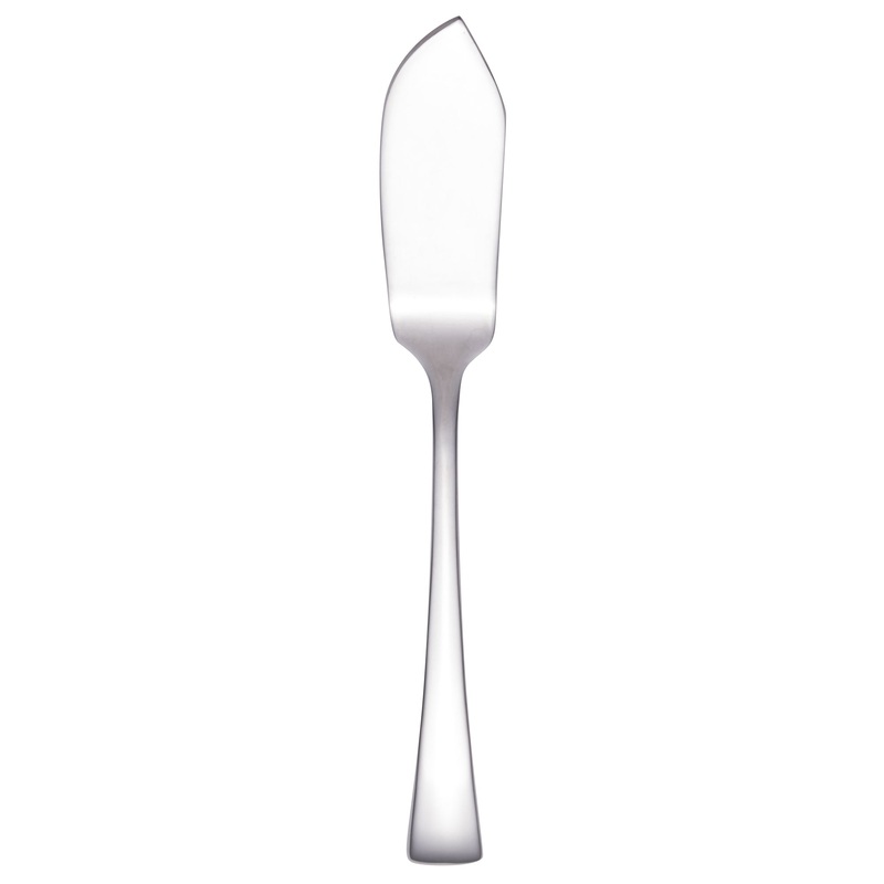 Walco 0610 Freya 6 5/8″ 18/0 Stainless Steel Heavy Weight Flat Handle Butter Spreader – 12/Pack