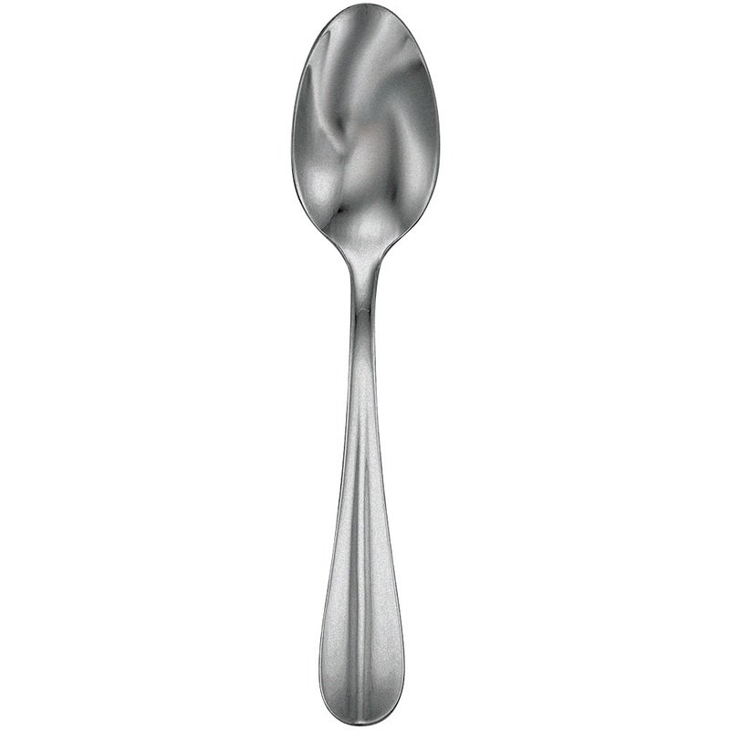 Walco 9407FS Lancer 6 15/16″ 18/10 Fieldstone Finish Stainless Steel Extra Heavy Weight Dessert Spoon – 12/Pack