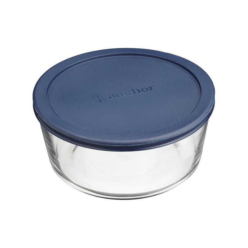 Anchor Hocking Round 7-Cup Kitchen Storage Bowl with Lid