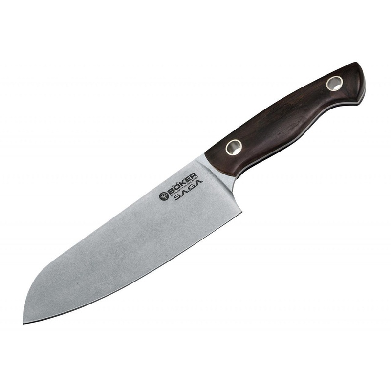 Boker Saga 6.3″ Santoku Knife – Grenadill Wood